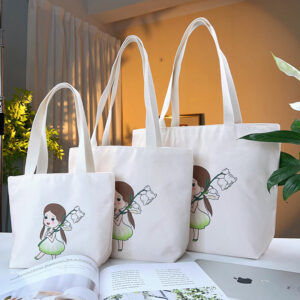 double sided jacquard embroidered canvas handbag shoulder bag leisure art students commuter bag