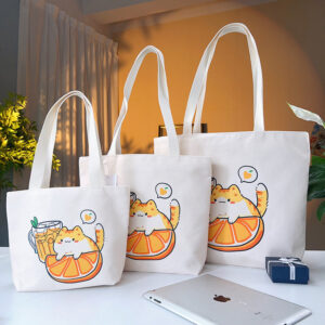 double sided jacquard embroidered canvas handbag shoulder bag leisure art students commuter bag