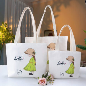 double sided gold jacquard embroidered canvas handbag shoulder bag leisure literature and art students commuting bag.